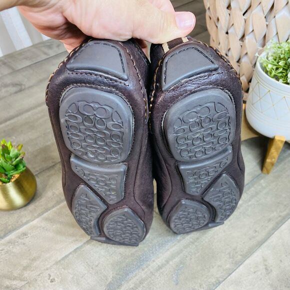 COACH Neal Brown Nappa Leather Penny Loafers Mocs Men's Size 9.5M - Picture 5 of 7